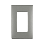 RENU 1 Gang Screwless Snap-on Wallplate-Stainless Finish