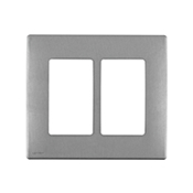 RENU 2 Gang Screwless Snap-on Wallplate-Stainless Finish