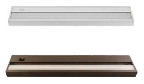 Under Cabinet/LED Light Fixture/ White or Bronze